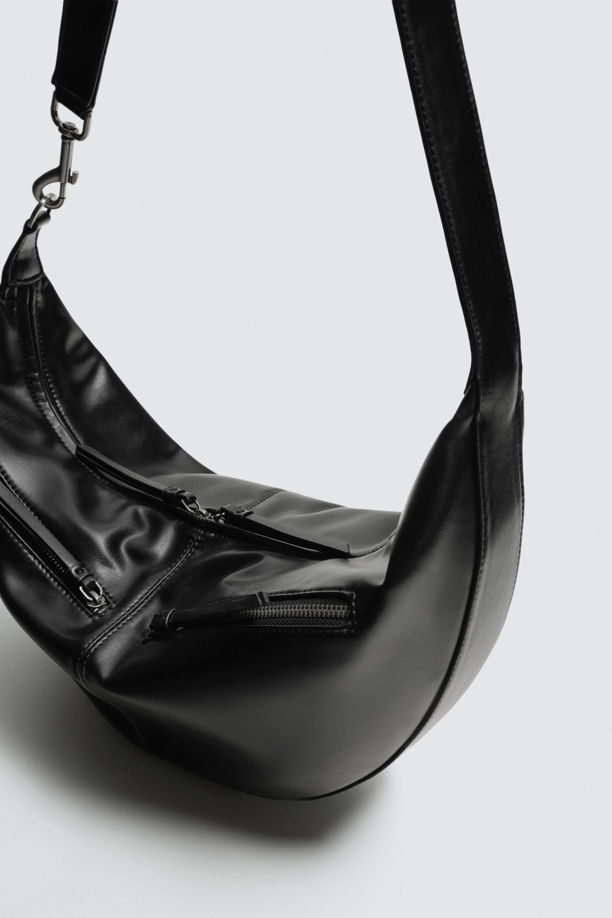 TOPSTITCHED SHOULDER BAG