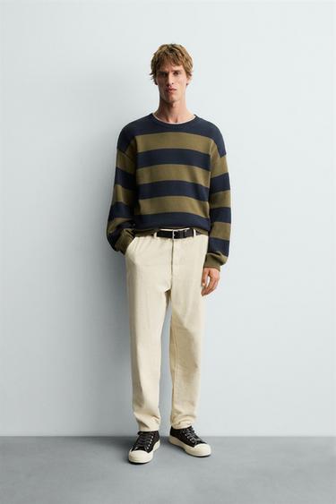 CORDHOSE MIT CARROT-FIT - Cremefarben von Zara