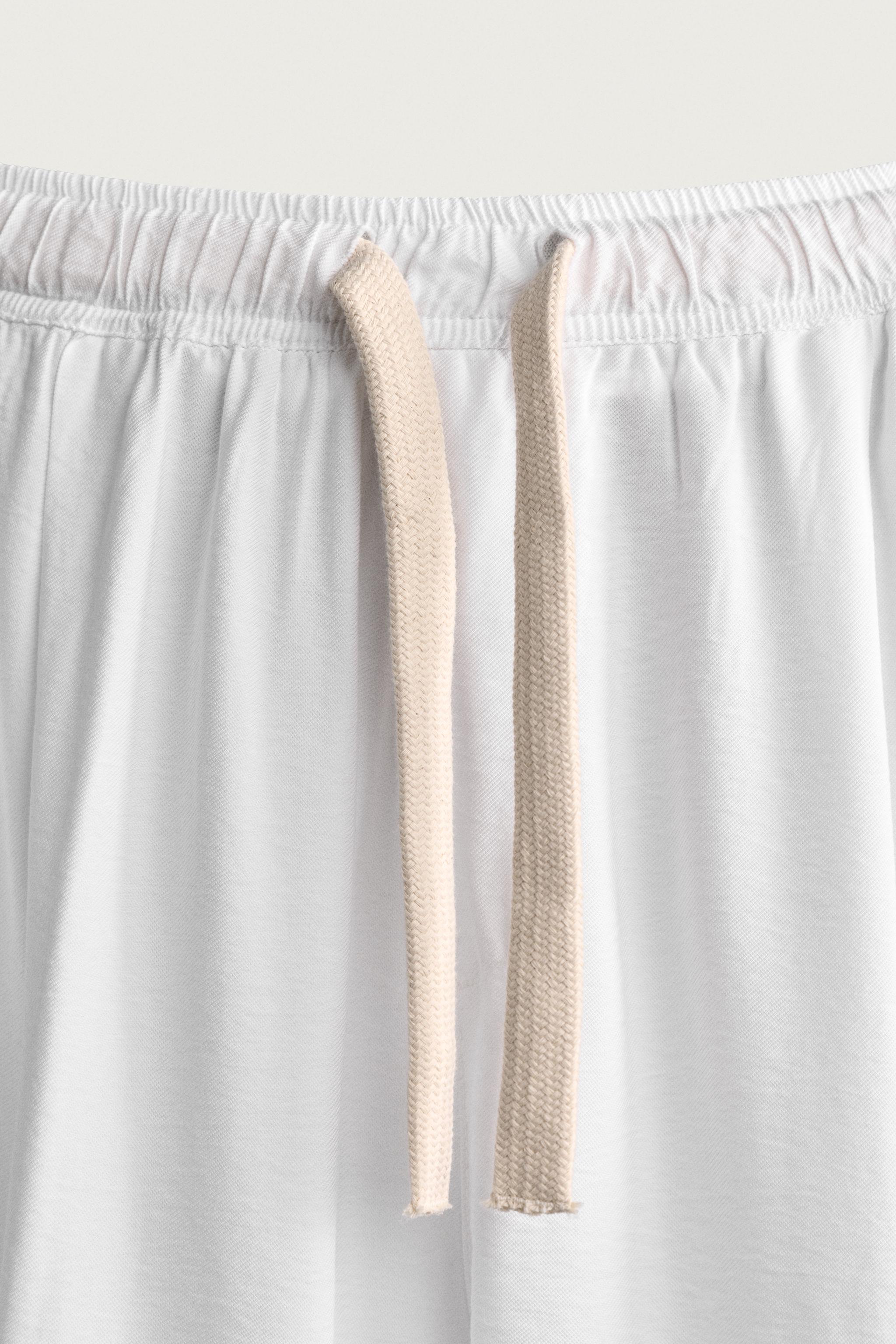 Zara DÖKÜMLÜ RELAXED FIT PANTOLON görsel 8
