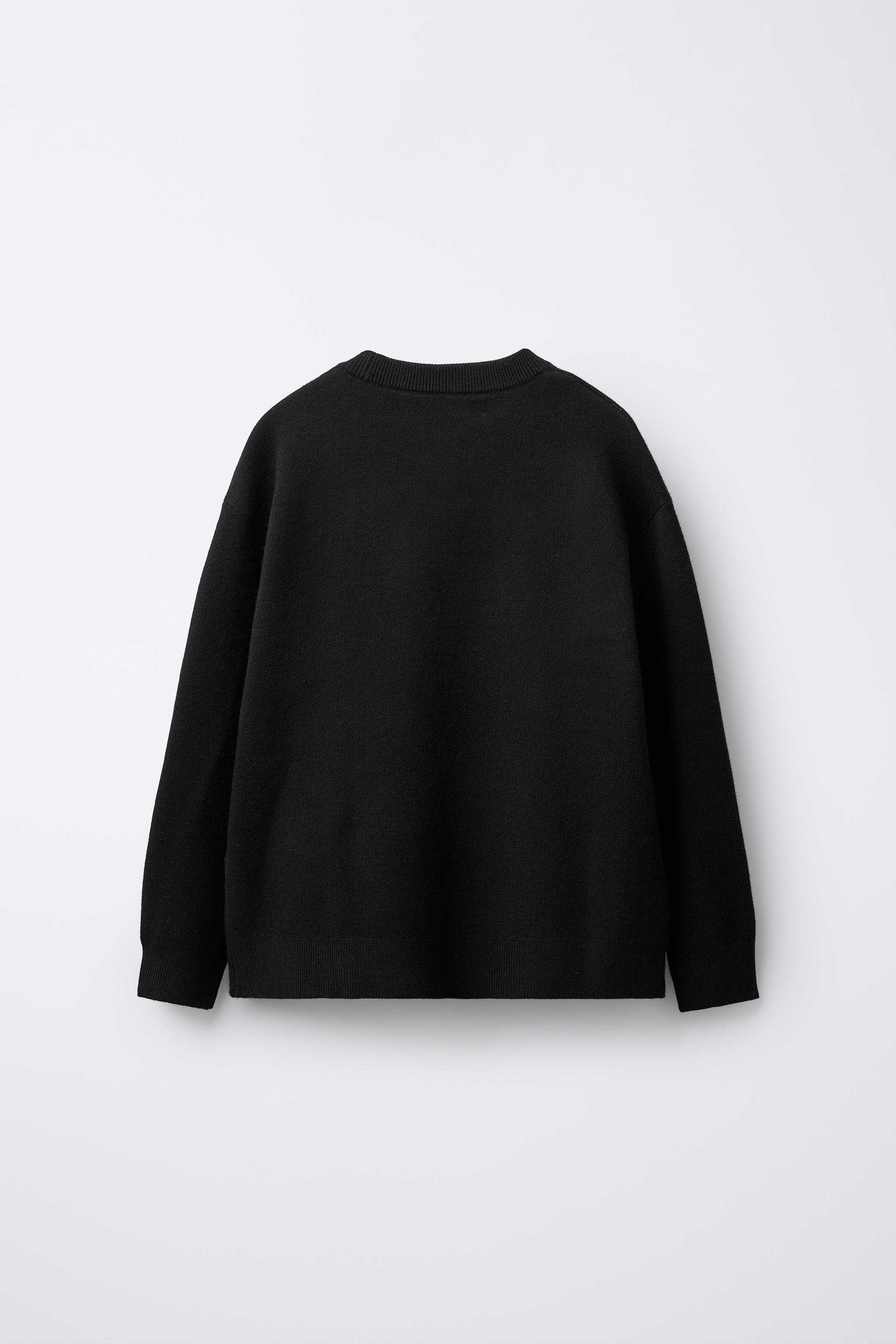 GRAFFITI KNIT SWEATER - Black | ZARA India