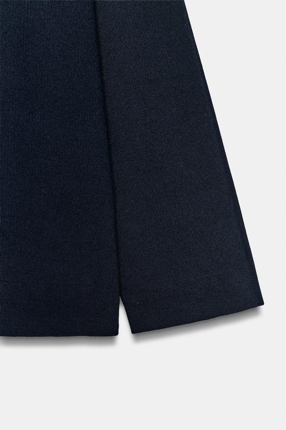 PULL EN MAILLE À COL MONTANT - Bleu marine de Zara - Image 6