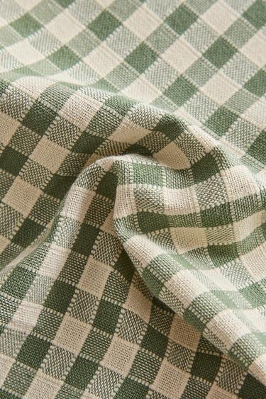 NAPPE CARREAUX ET SURPIQÛRE - Vert de Zara - Image 3