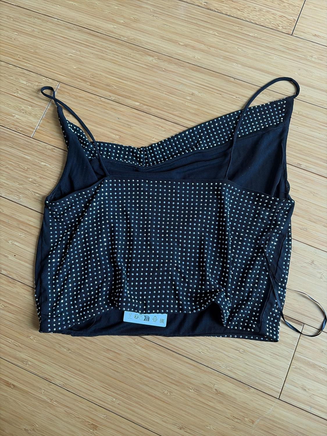 RHINESTONE TULLE CROP TOP - Image 3