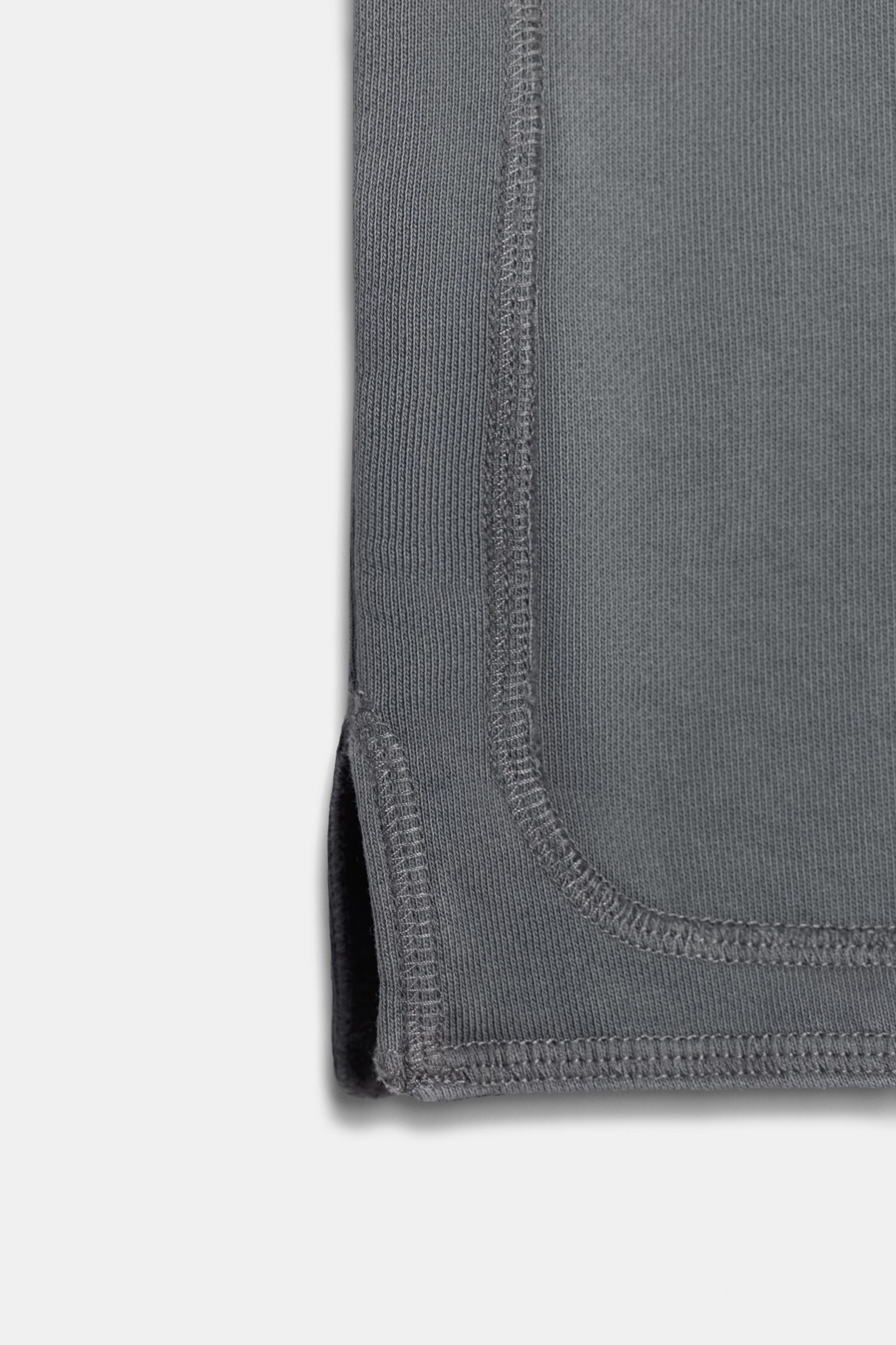 CROPPED WASHED EFFECT T-SHIRT