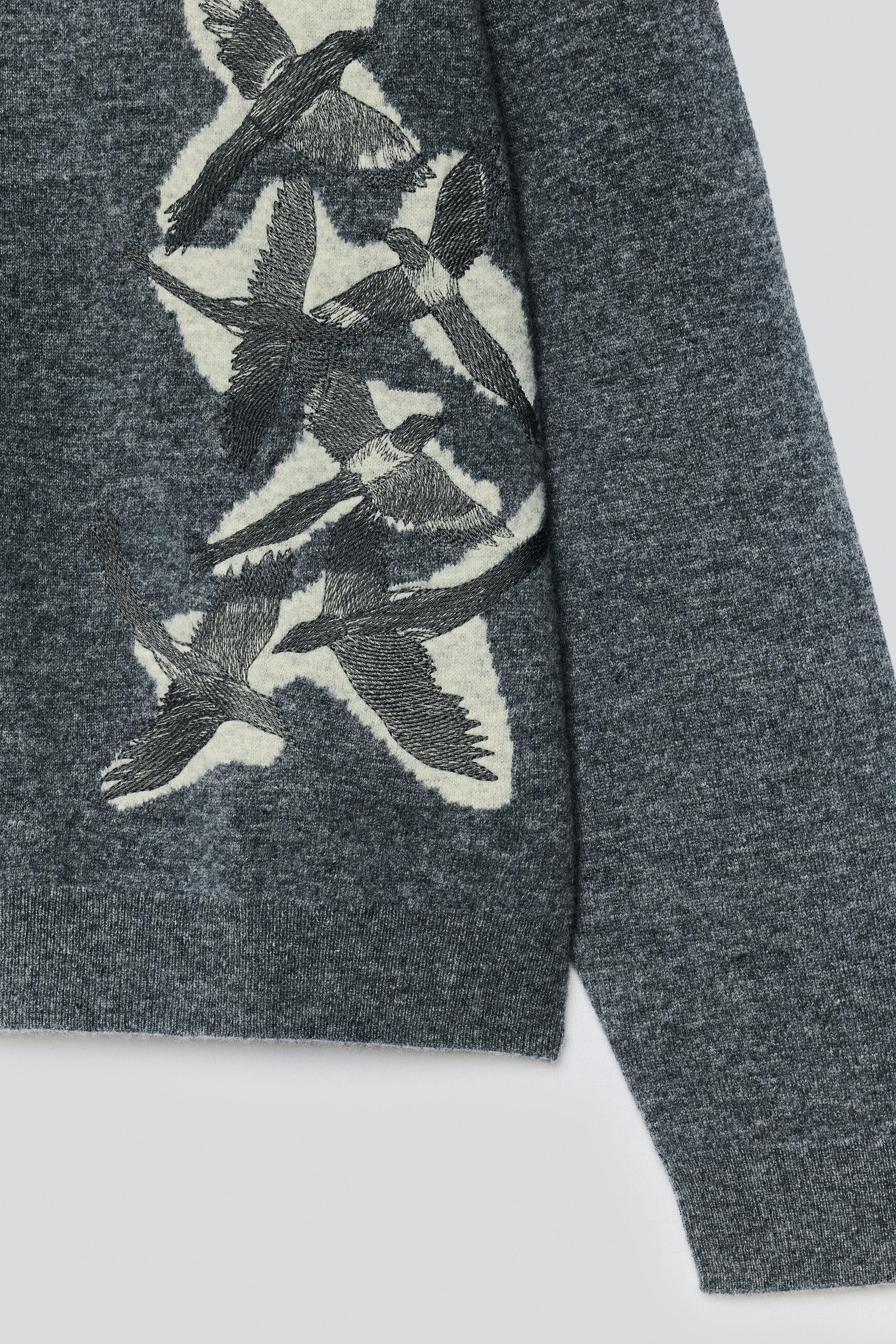 POLO EN MAILLE 100 % LAINE INTARSIA BRODÉ