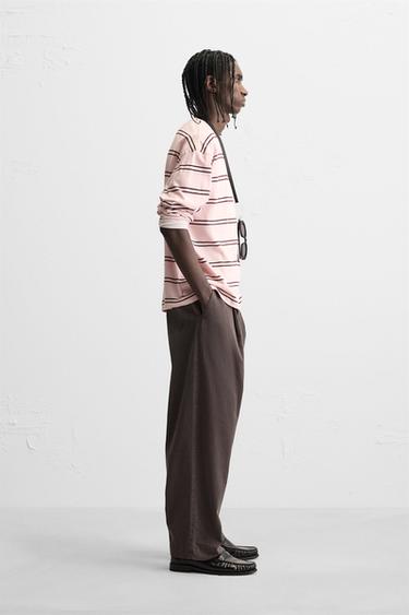 STRIPED T-SHIRT - Pink by Zara - Image 3