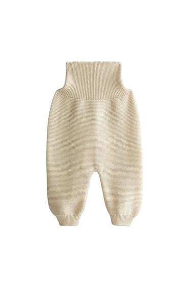 KNIT BABY FOOTED LEGGINGS – Ekrü a ZARA-tól