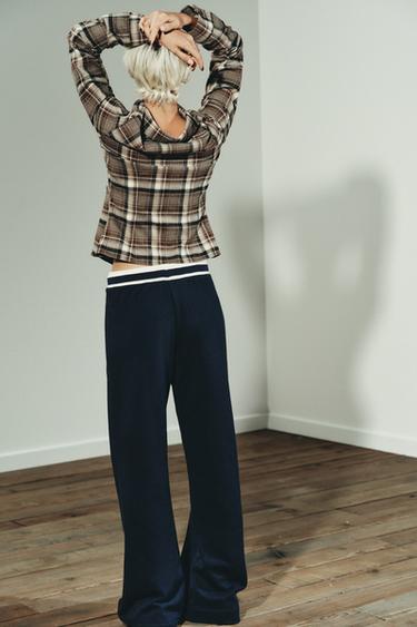 PANTALON VARSITY - Bleu marine de Zara - Image 3