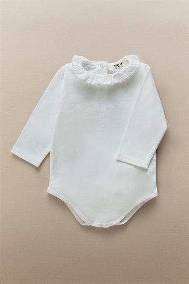 Zara BABY INFINITY SCARF BODYSUIT - Oyster-white