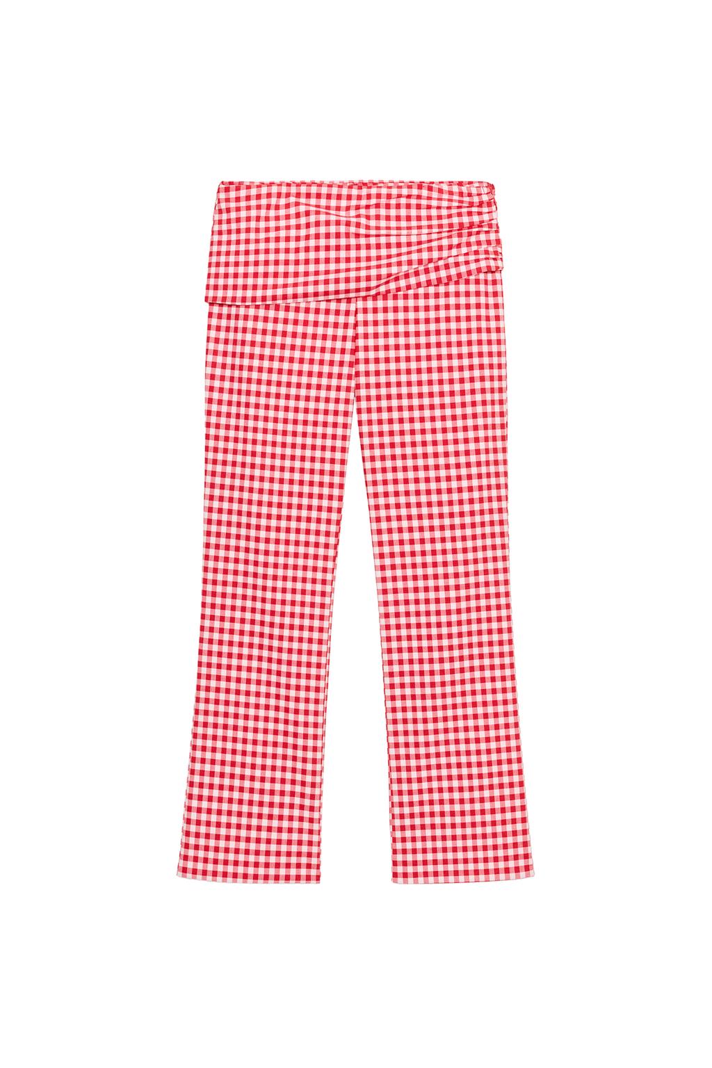 GINGHAM CAPRI PANTS - image 3