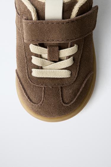 LEATHER BAREFOOT PLIMSOLLS - Chocolate by Zara - Image 4