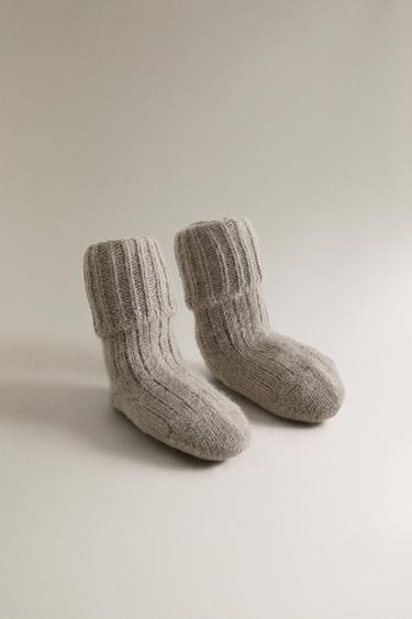 ALPACA BABY BOOTIES - Brown / Taupe by Zara - Image 0