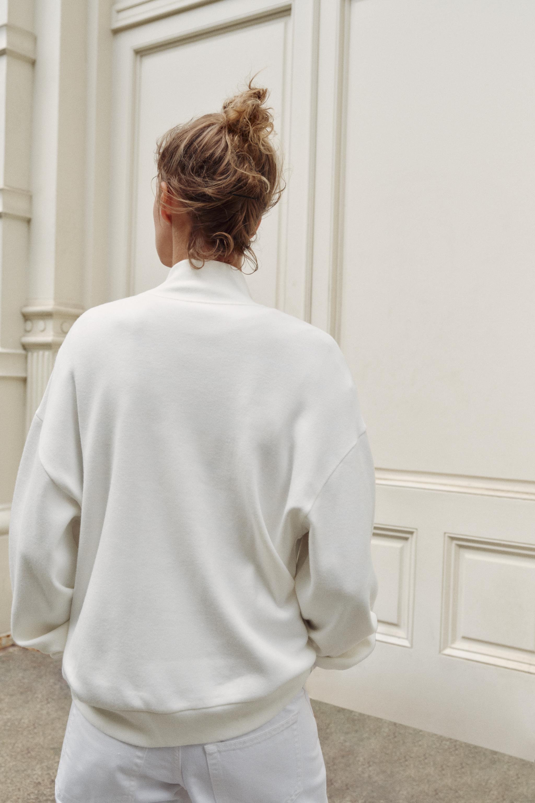 Zara FERMUARLI SWEATSHIRT görsel 5