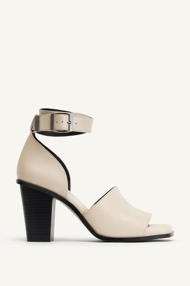 LTHR BCKL SNDLS 14 - Blanc écru de Zara