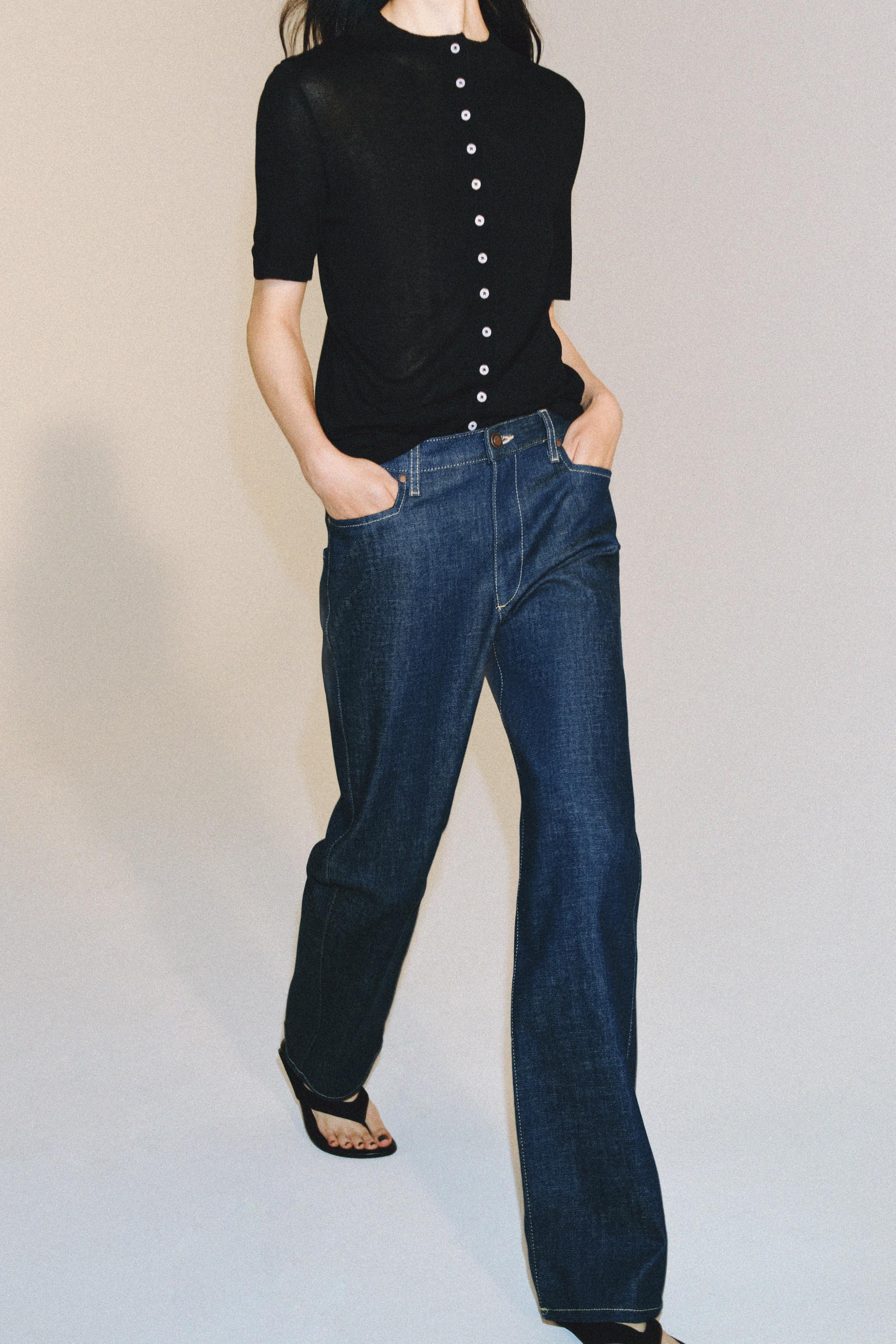 ZW COLLECTION HIGH-WAIST STRAIGHT JEANS