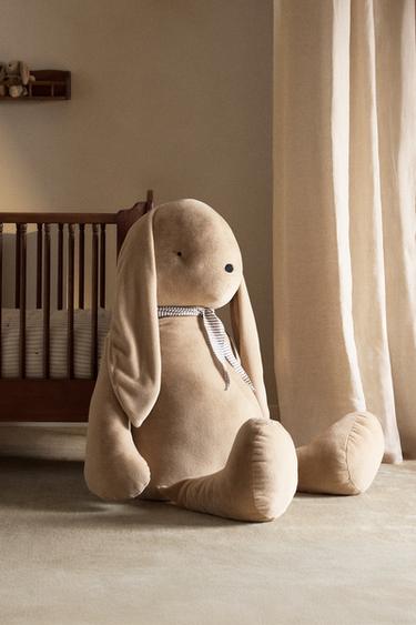KIDS' LARGE RABBIT SOFT TOY — Dark beige 1