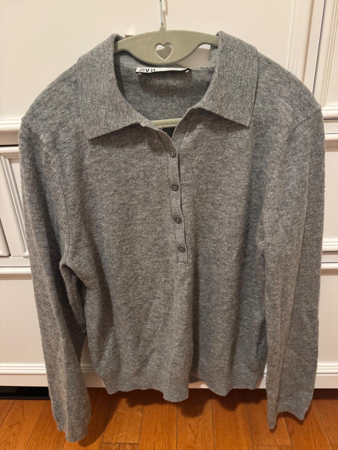 WOOL BLEND KNIT POLO SHIRT