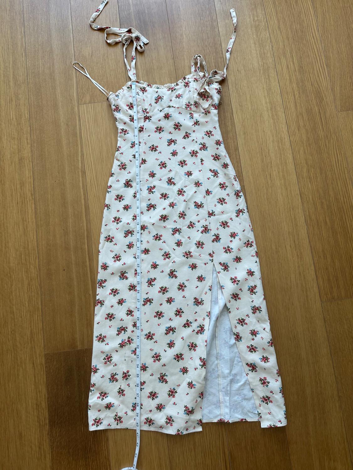 LINEN BLEND FLORAL PRINT DRESS - Image 6