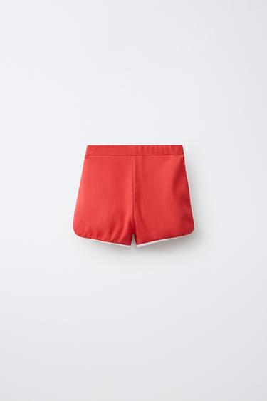 CROPPED SPAIN LEGGINGS - Red by Zara - Image 1