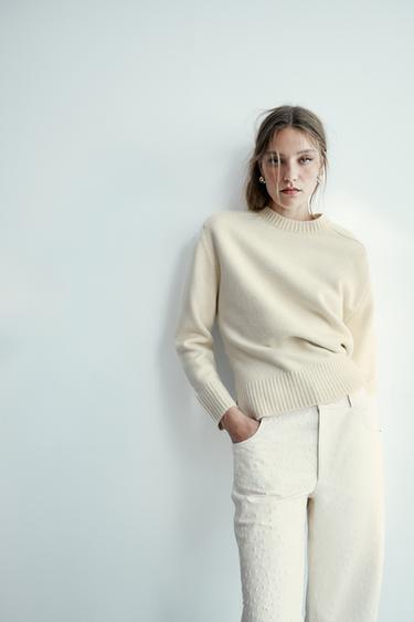 JERSEY PUNTO LISO - Crudo de Zara