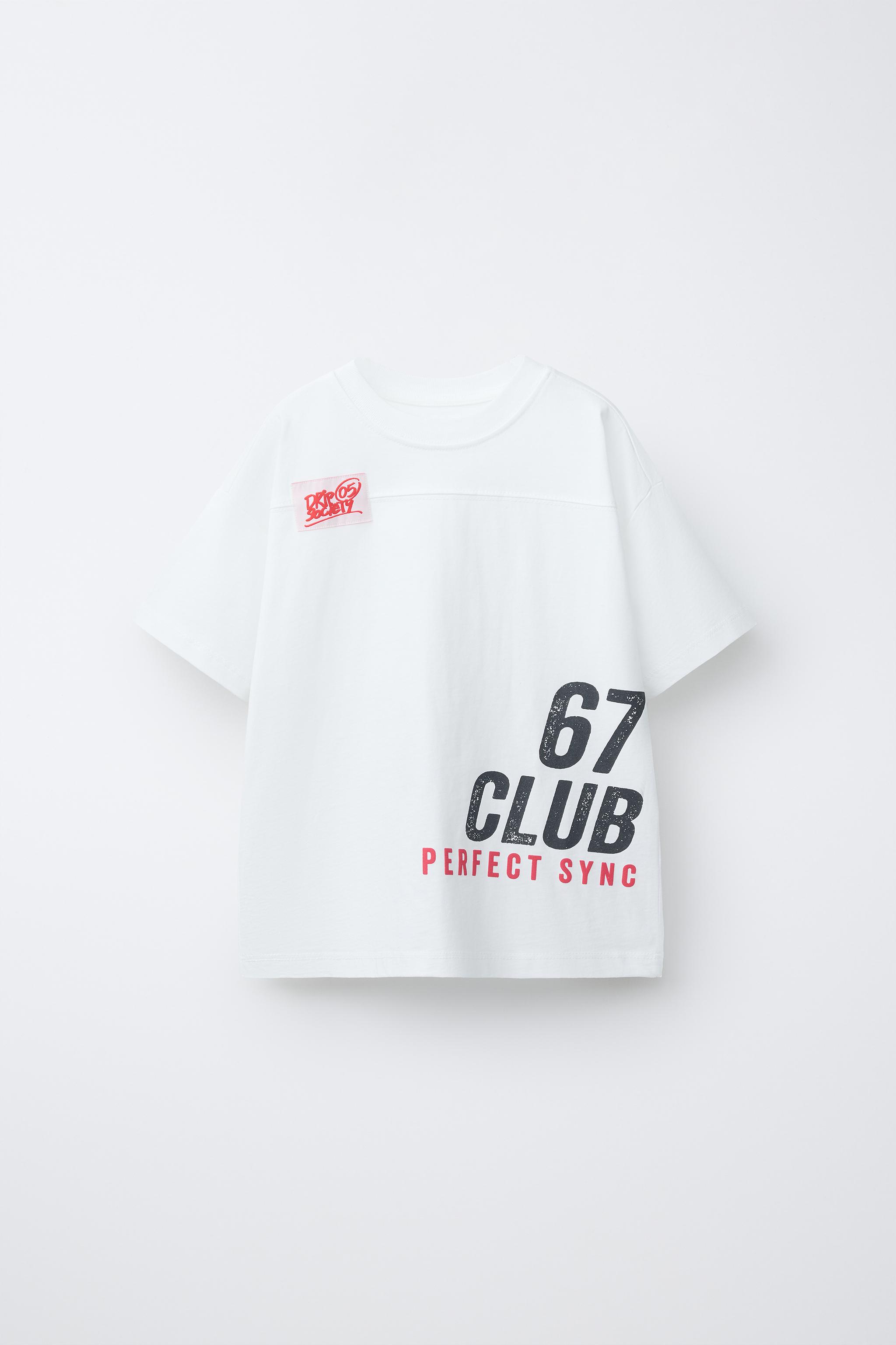 テキストプリントTシャツ - ホワイト | ZARA Japan / 日本