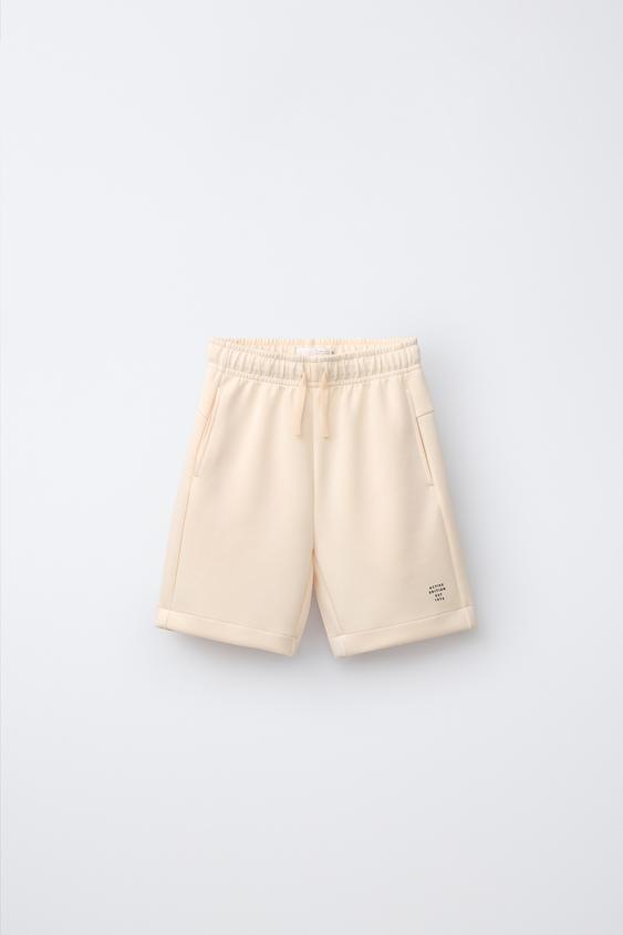 BERMUDA TEXTO SPORTY - Mandarina de Zara - Imagen 0