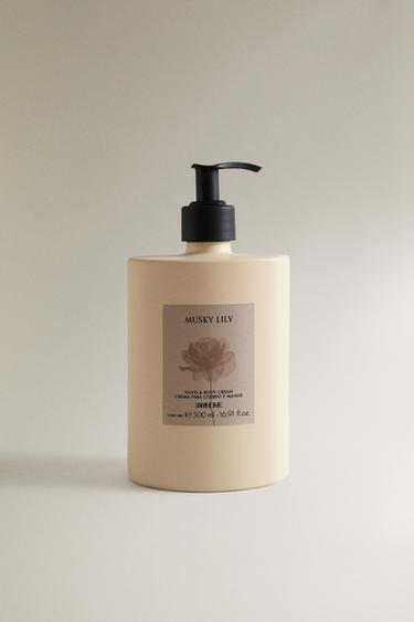(500 ML) KRÉM NA RUCE A TĚLO MUSKY LILY - Tmavě švestková od Zara - Obrázek 0