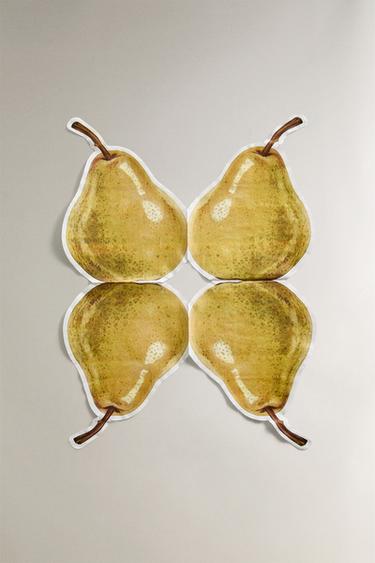 PACK OF PAPER PEAR NAPKINS (PACK OF 20) - Green by Zara - Image 1