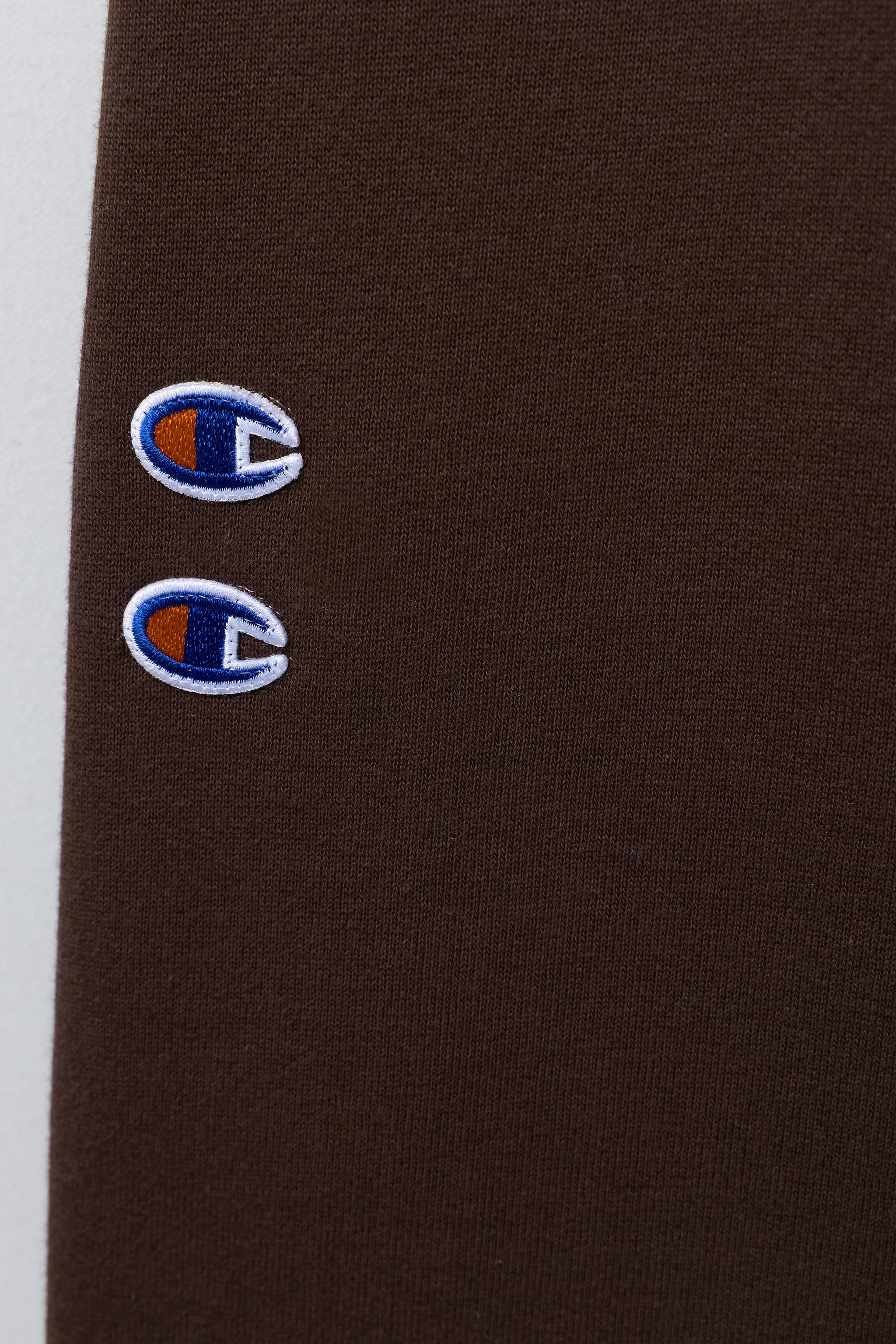 CHAMPION ® X ZARA STRAIGHT PLUSH PANTS - Brown | ZARA United States