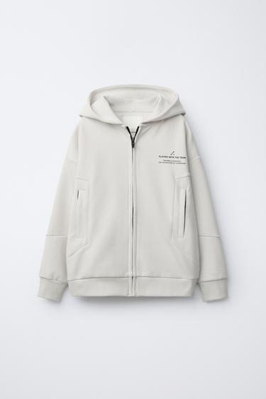 SUDADERA CREMALLERA SPORTY - Hielo de Zara - Imagen 0