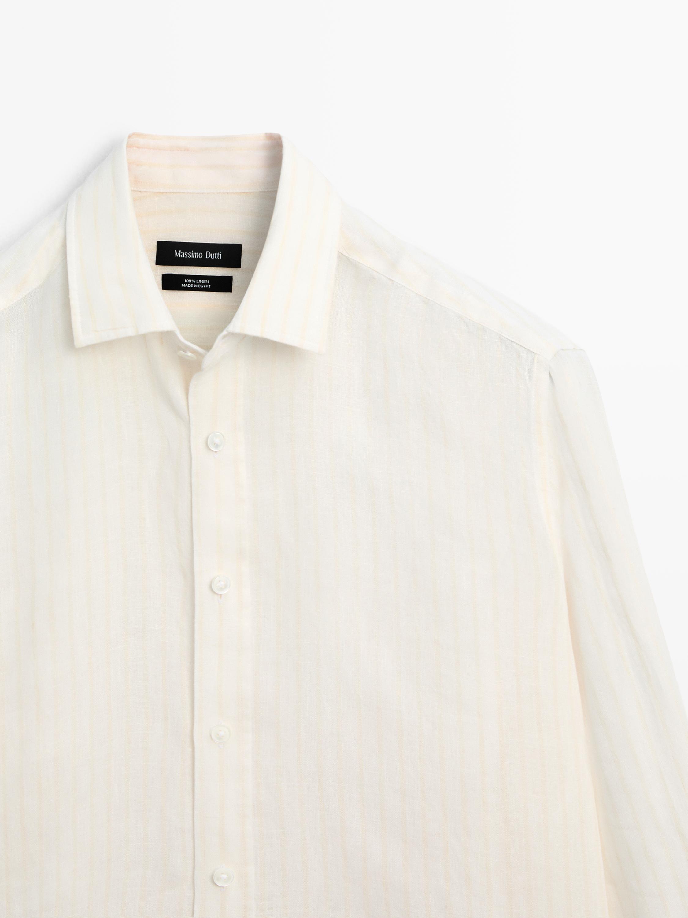 Chemise regular fit 100 % lin