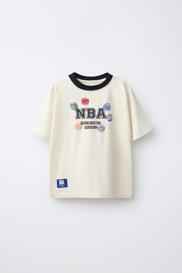 Zara NBA - MULTI TEAMS PRINT T-SHIRT - Ecru