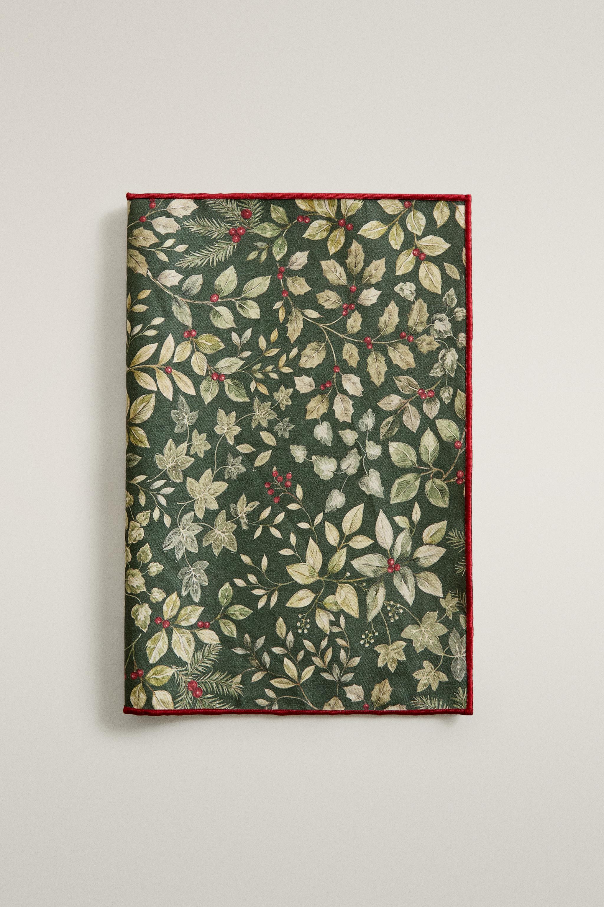 RESIN-COATED CHRISTMAS LEAF PLACEMAT