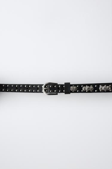 CEINTURE À CLOUS - Noir de Zara - Image 2