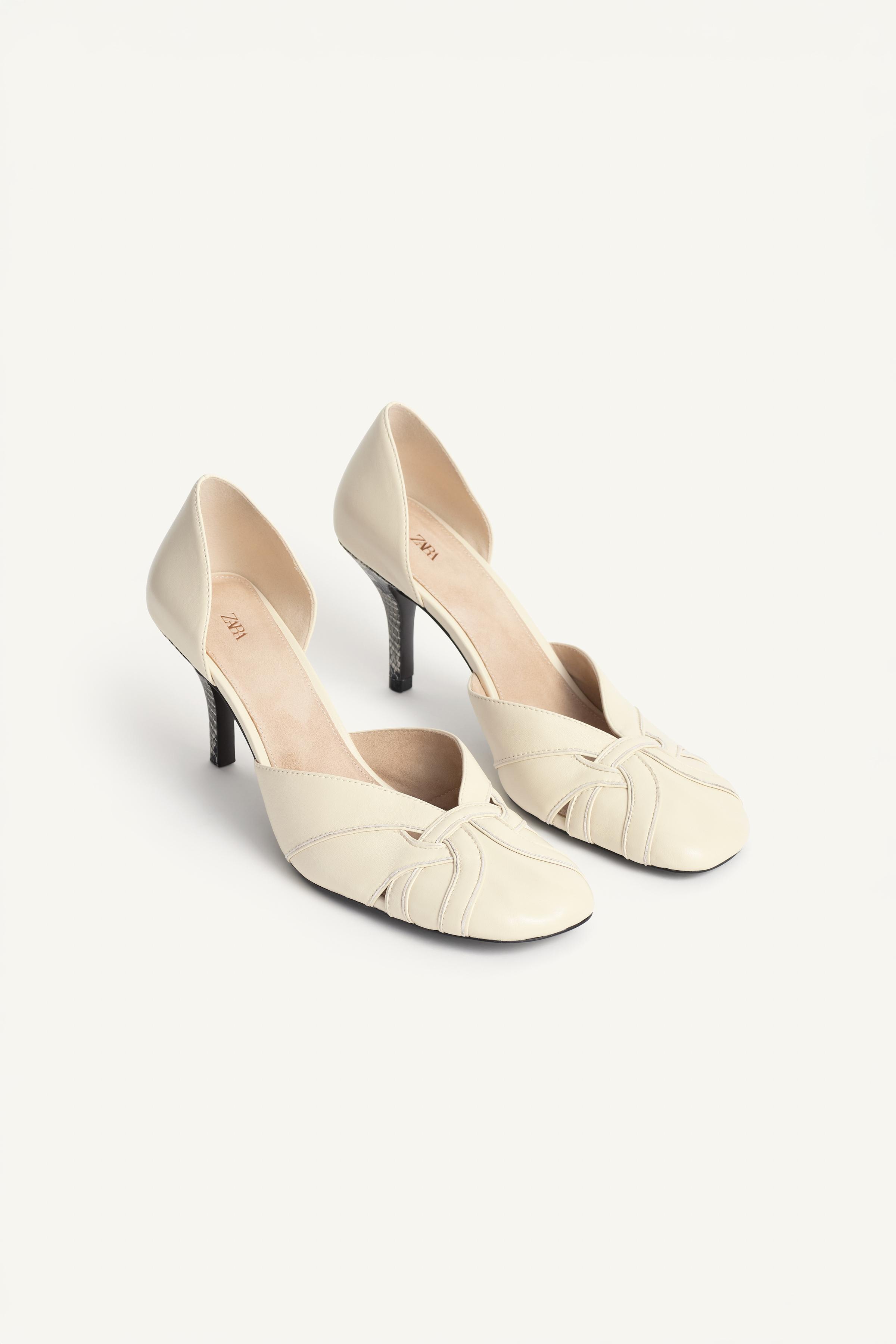 Limited Edition Leather Heeled Shoes by Zara