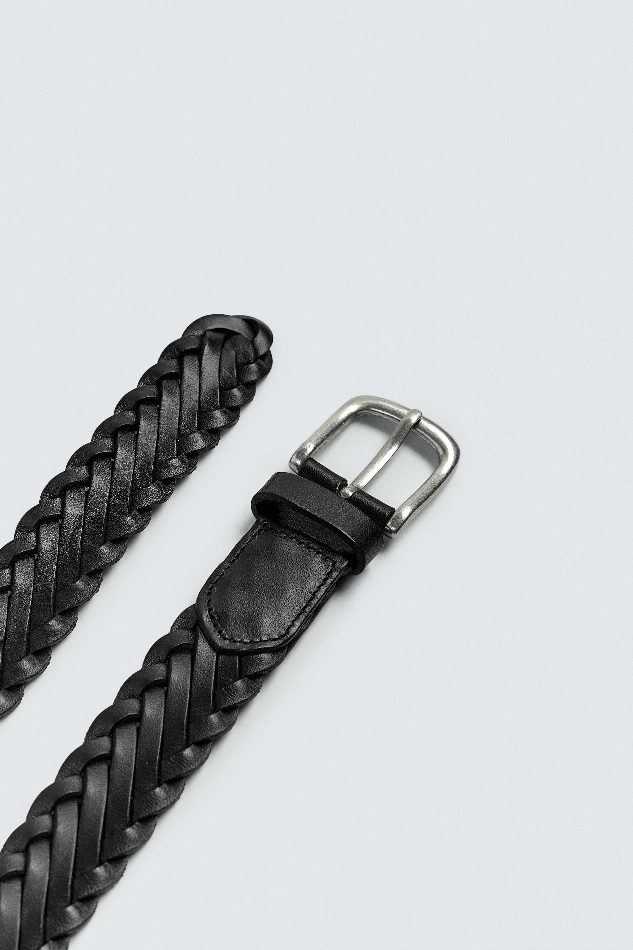 CEINTURE EN CUIR TRESSÉ