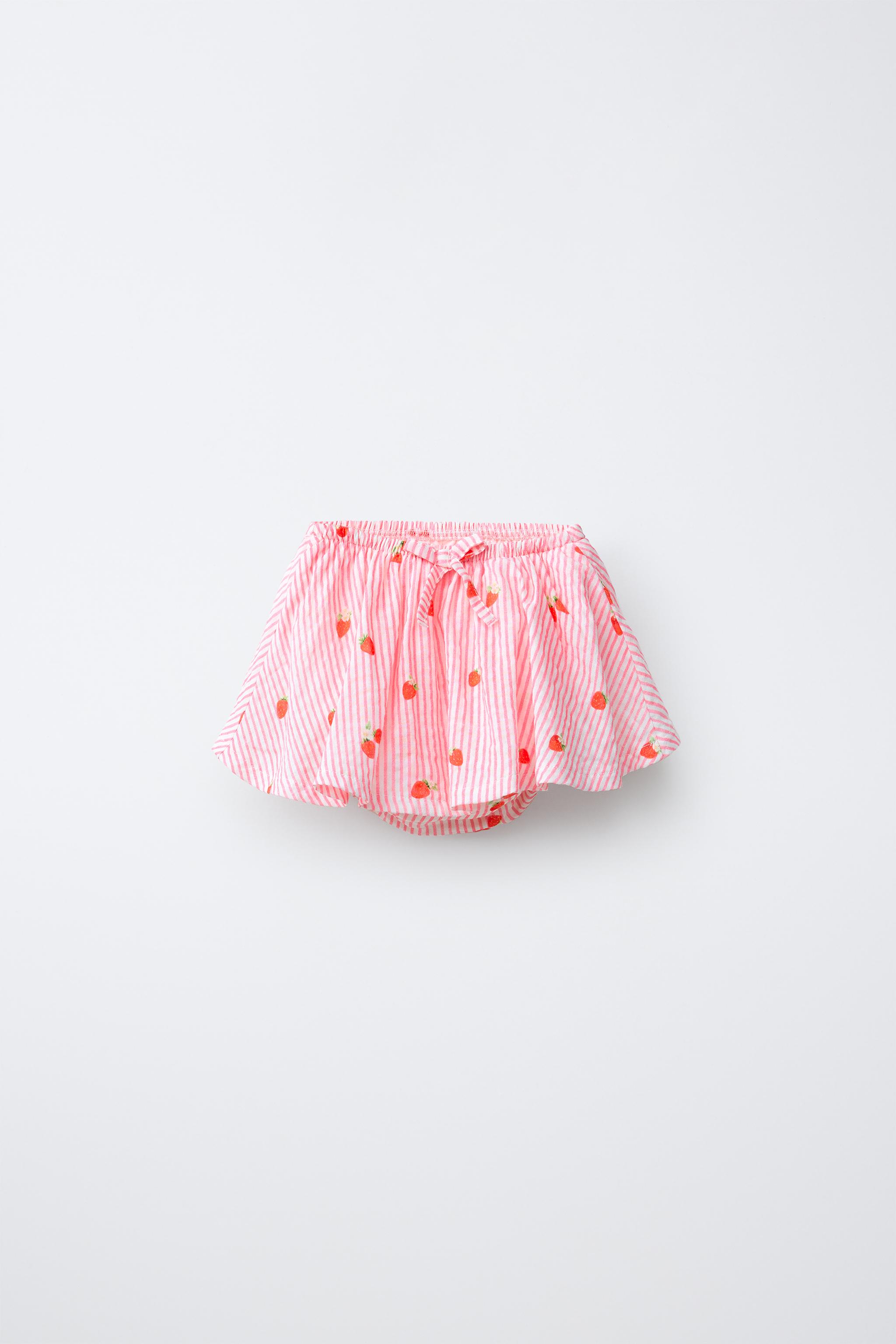 Детские шорты Zara STRIPED STRAWBERRY SKIRTED BOTTOMS