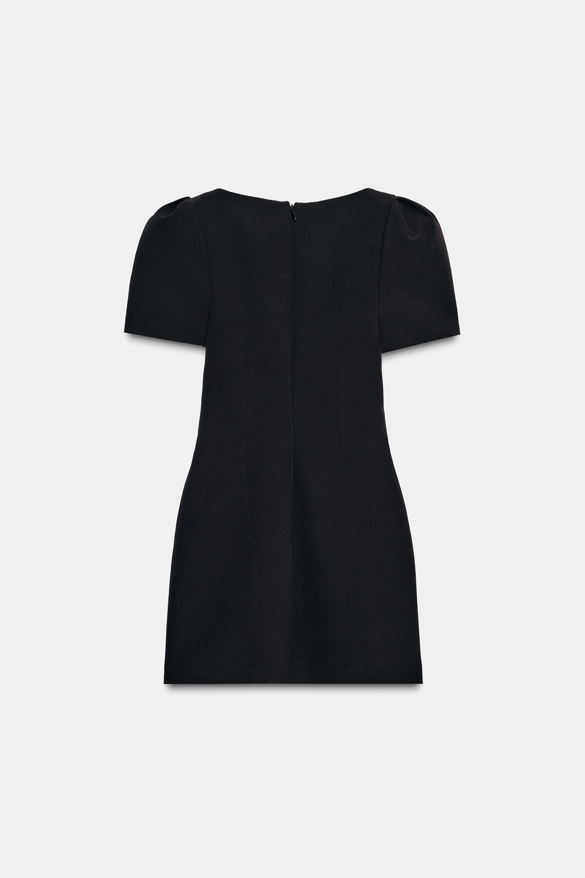 Zara - Short Pleated Pocket Dress - Black - M - Woman Zara - Short Pleated Pocket Dress - Black - M - Woman