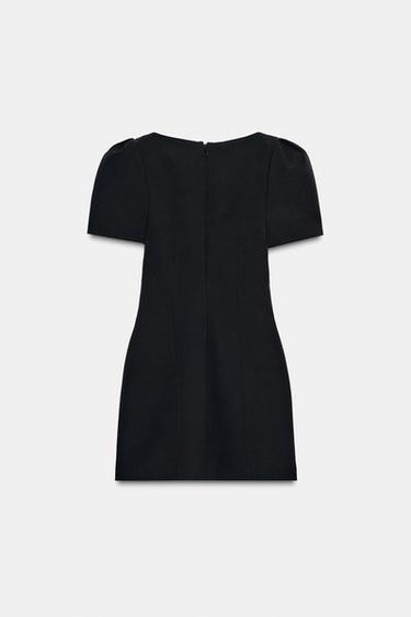 ROBE COURTE PLIS ET POCHES - Noir de Zara - Image 5