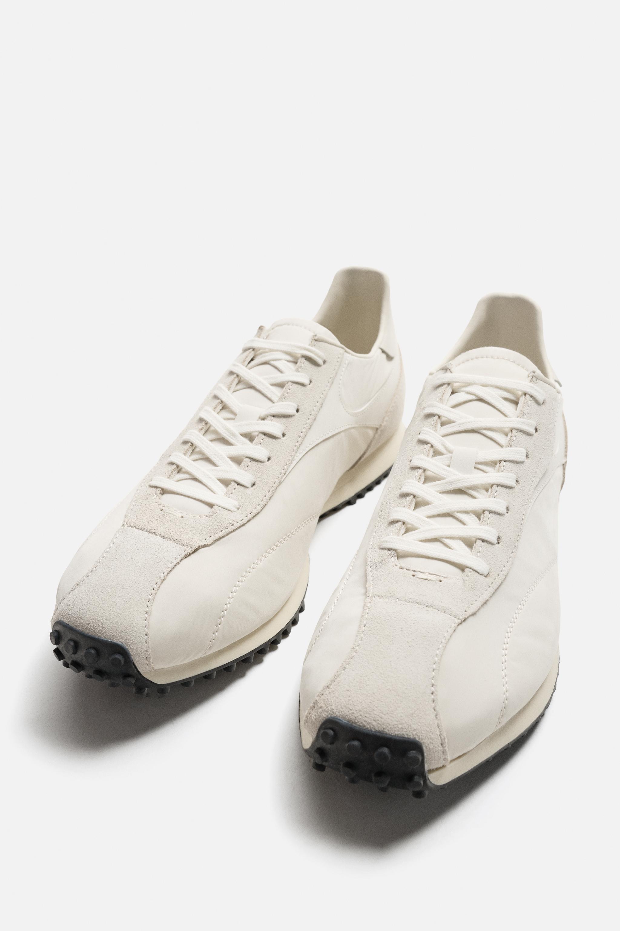 NYLON LIMITED EDITION SNEAKERS - Bone White | ZARA Canada