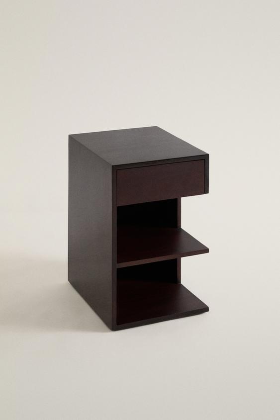 LACQUERED MANGO WOOD TABLE - بني الخاص بـ Zara - صورة 0