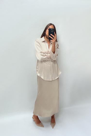 SATIN SHIRT - Cava by Zara - Image 0
