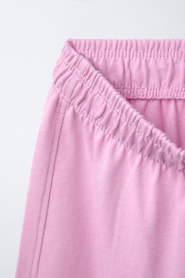 PLAIN HEAVY WEIGHT WIDE-LEG TROUSERS - Mauve by Zara - Image 2