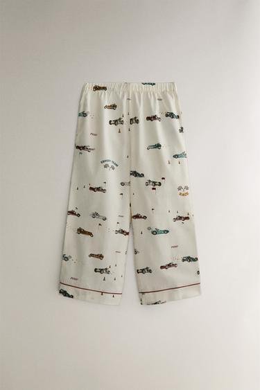 PYJAMA ENFANT FLANELLE CHIEN PILOTE - Beige clair de Zara - Image 3