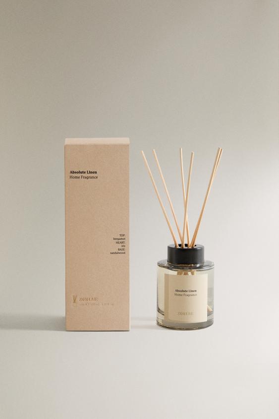 (200 ML) DIFUSOR DE AMBIENTE COM VARETAS ABSOLUTE LINEN - Mostarda da Zara - Imagem 0