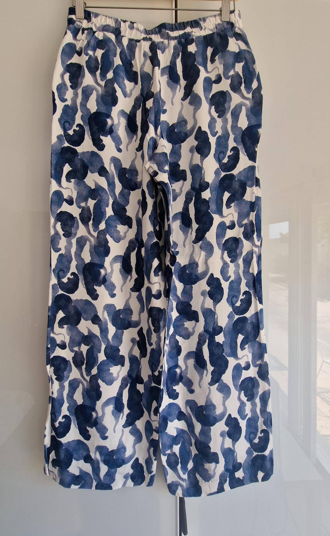 PRINTED STRAIGHT-CUT TROUSERS - Image 3