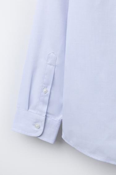 PLAIN DRESS SHIRT - Sky blue by Zara - Image 3