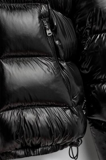 100% FEATHER WATER-REPELLENT DOWN JACKET - Black by Zara - Image 11