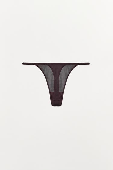 TANGA TEXTURÉ - Chocolat de Zara - Image 4
