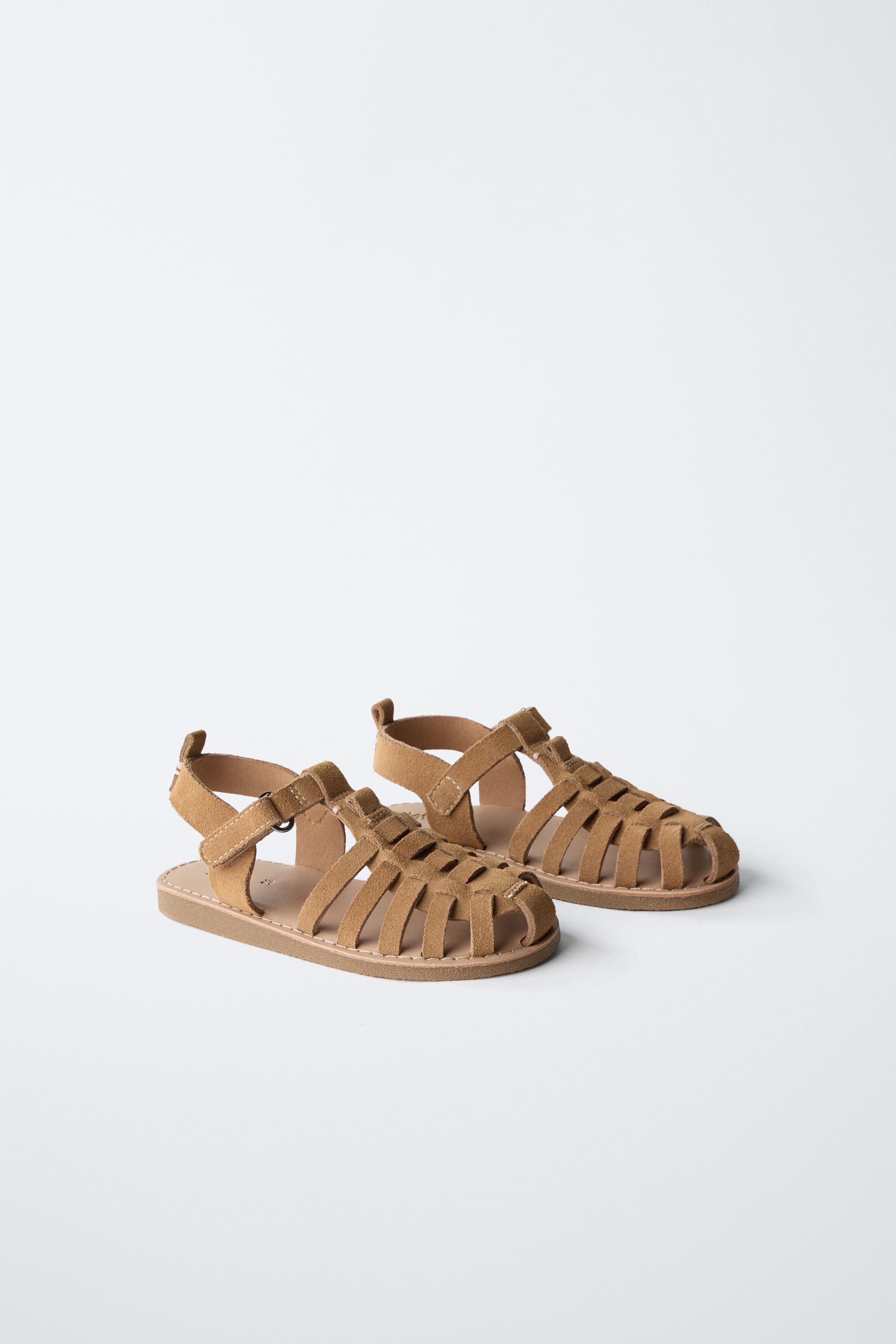 【ZARA】限定版 レザーケージサンダル ベージュ | 2481/520/102 レザーケージサンダル 限定版 - ベージュ | ZARA Japan / 日本